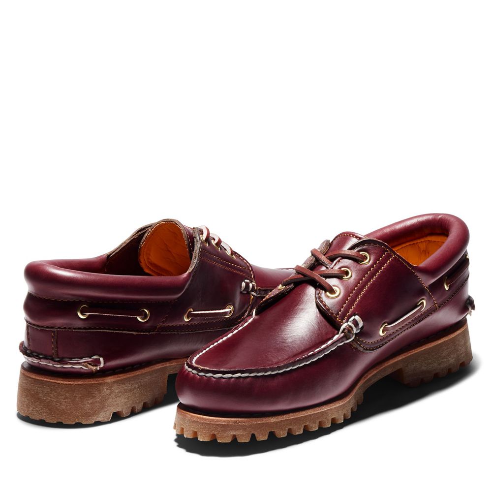 Pantofi Barca Timberland Barbati Visinii - Icon 3-Eye Classic Handsewn Lug - Romania - JBHXZN675